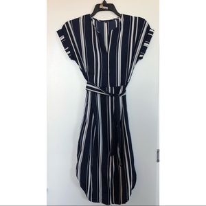 🆕 **NWT** Striped Mid Calf Dress, Navy, Size S